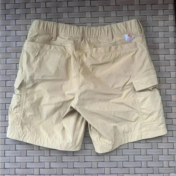 Carhartt Women’s Force Madden Khaki Cargo Short Size 6 - Picture 2 of 7